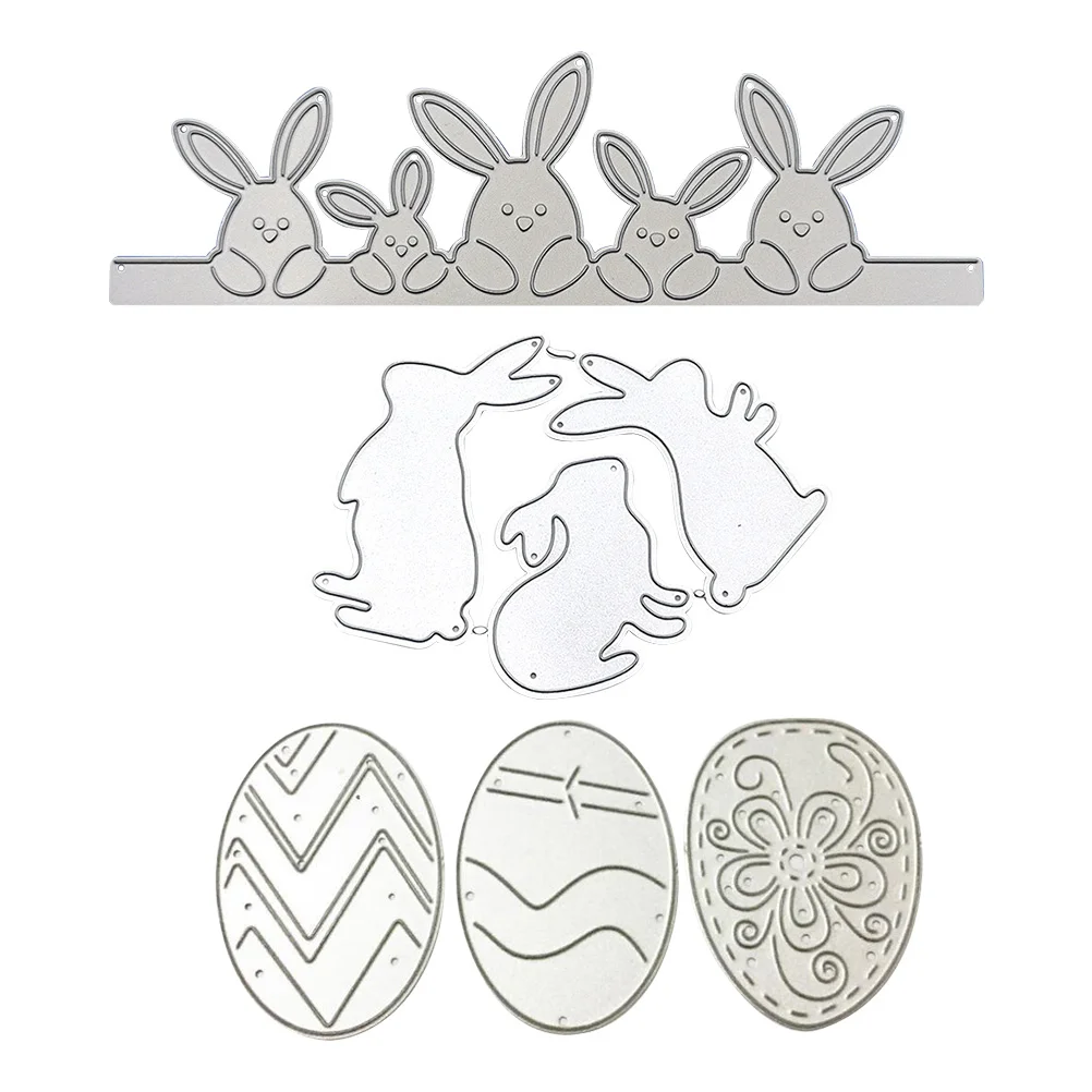 

Dies Cutting Easter Die Making Paper Metal Stencils Cut Stencil Craft Diy Egg Template Embossing Scrapbooking Bunny Album Cuts