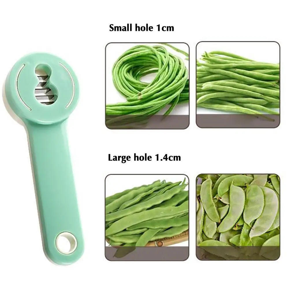 

Green Bean Slicer Cutter Cut Fruit Vegetable Pepper Gadgets Kitchen Easy Stringer Remover Peeler Accessories Creative K7N8