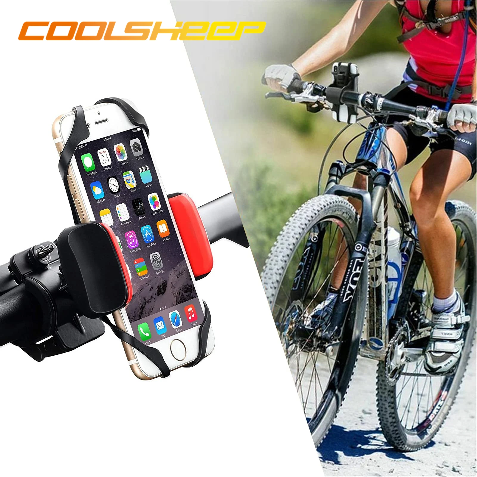 4 шт. Противоскользящие силиконовые ремешки для крепления на руль мотоцикла/велосипеда, Эластичный Силиконовый ремешок для детской поддержки, кронштейн Webgrip