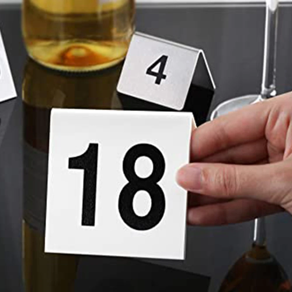 

Acrylic Table Tent Sign Table Number Signs 20pcs 1 - 20 Acrylic Number