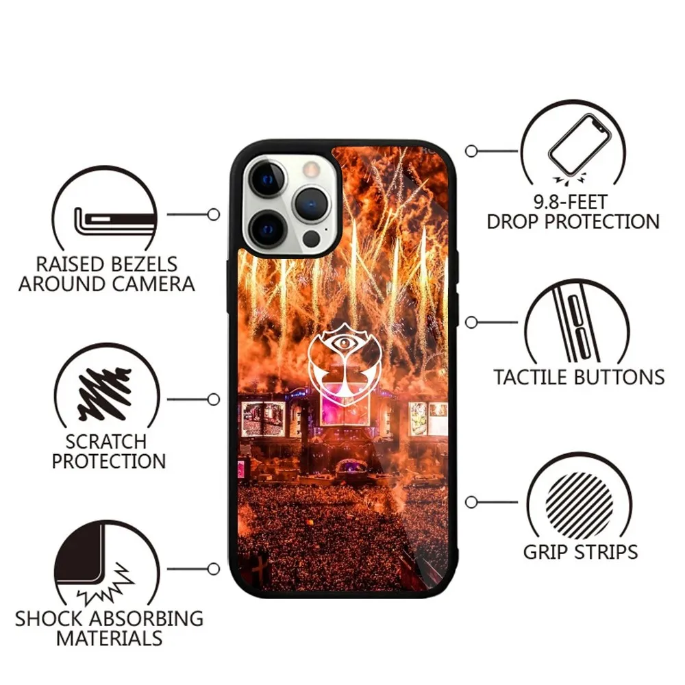 Tomorrowland Phone Case Strong Magnetic For IPhone 16 15 14 13 Pro Max Plus 11 12 Mini Magsafe Wireless Charging