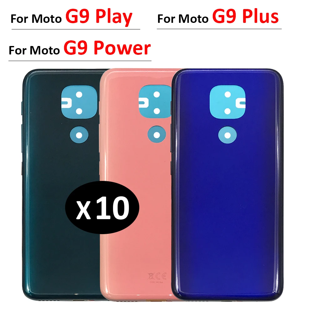 10 шт./лот наклейка на заднюю крышку батарейного отсека корпус для Moto One / G6 Plus G7 Power