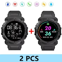 2pcs fd68s smart watch men women smartwatch fitness bluetooth touch screen smart bracelet smartband for android ios