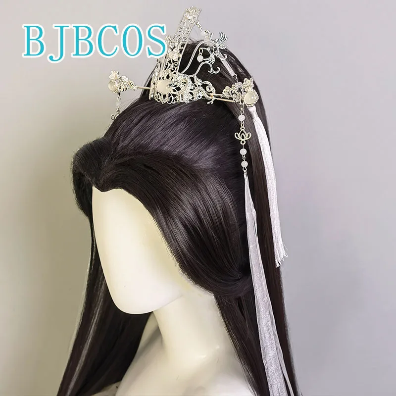 

Erha And His White Cat Master Chu Wanning Mo Ran косплей парик аниме аксессуары реквизит головной убор Хэллоуин