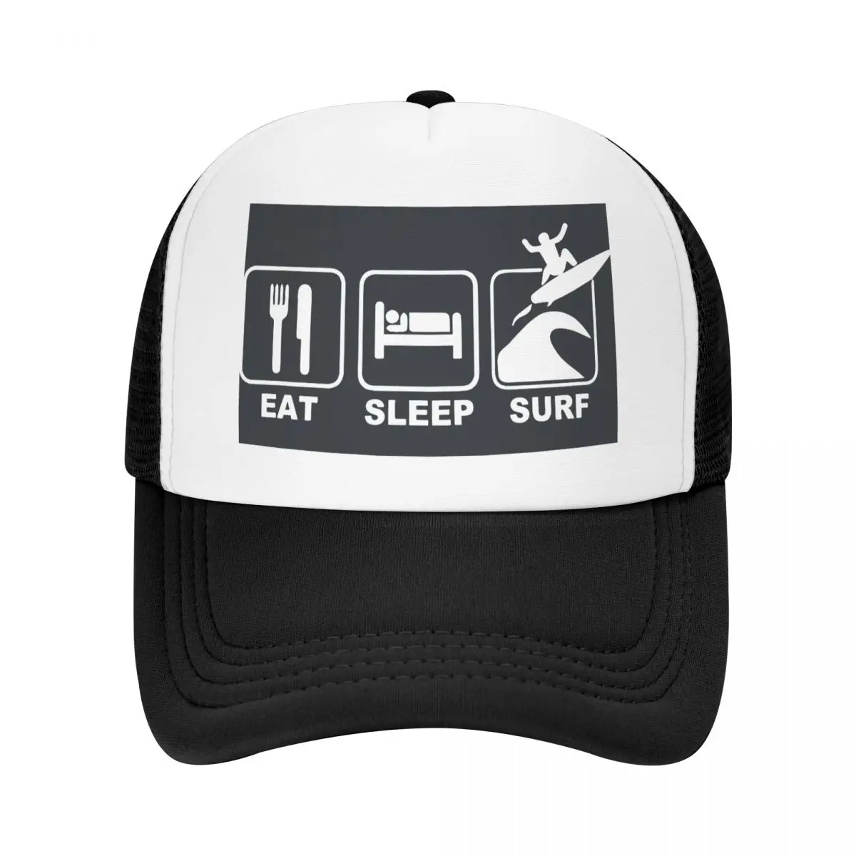 

Бейсболка с забавными надписями Eat Sleep