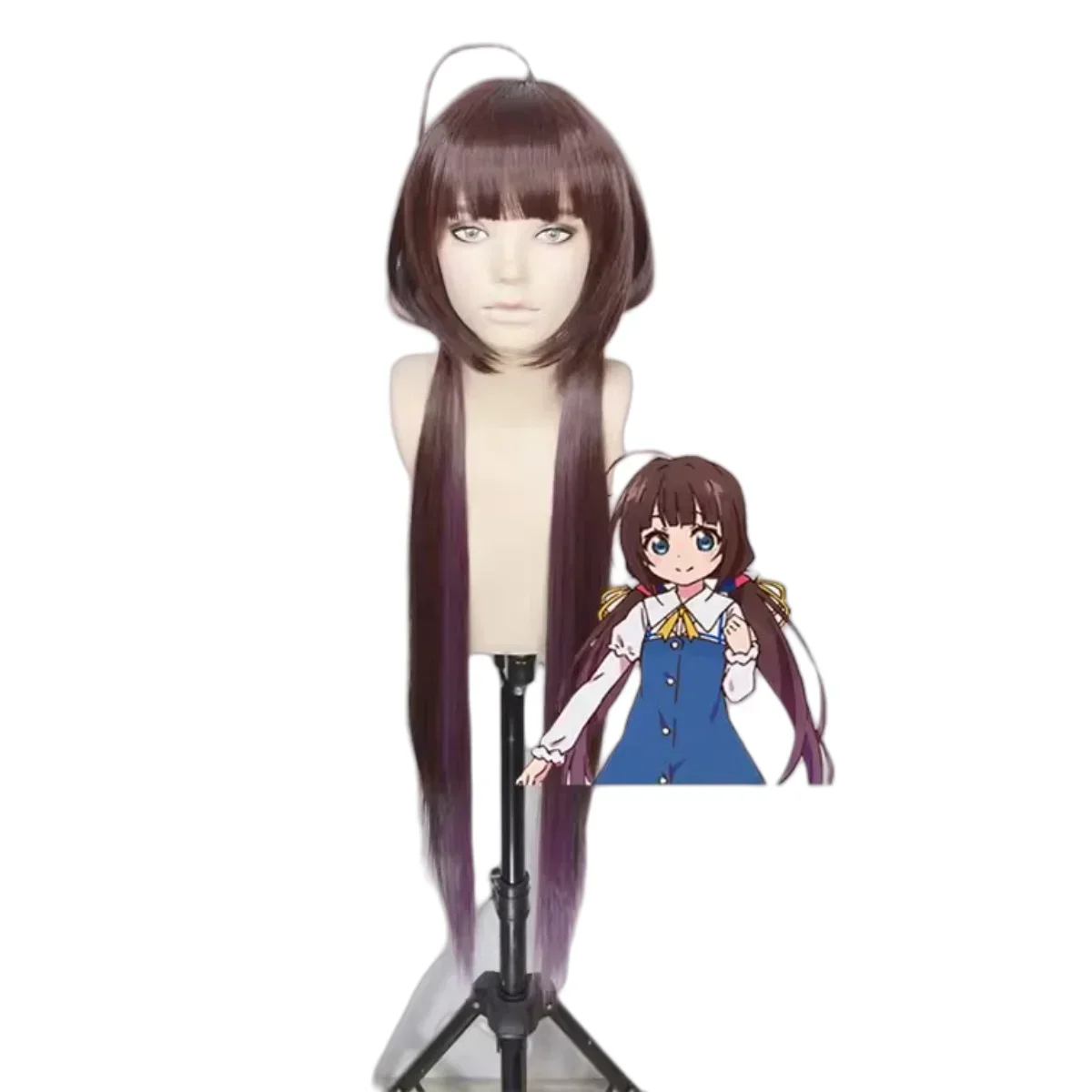 Работа игры Ryuo никогда не выполнена! Hinatsuru Ai косплей костюм парик кукольный