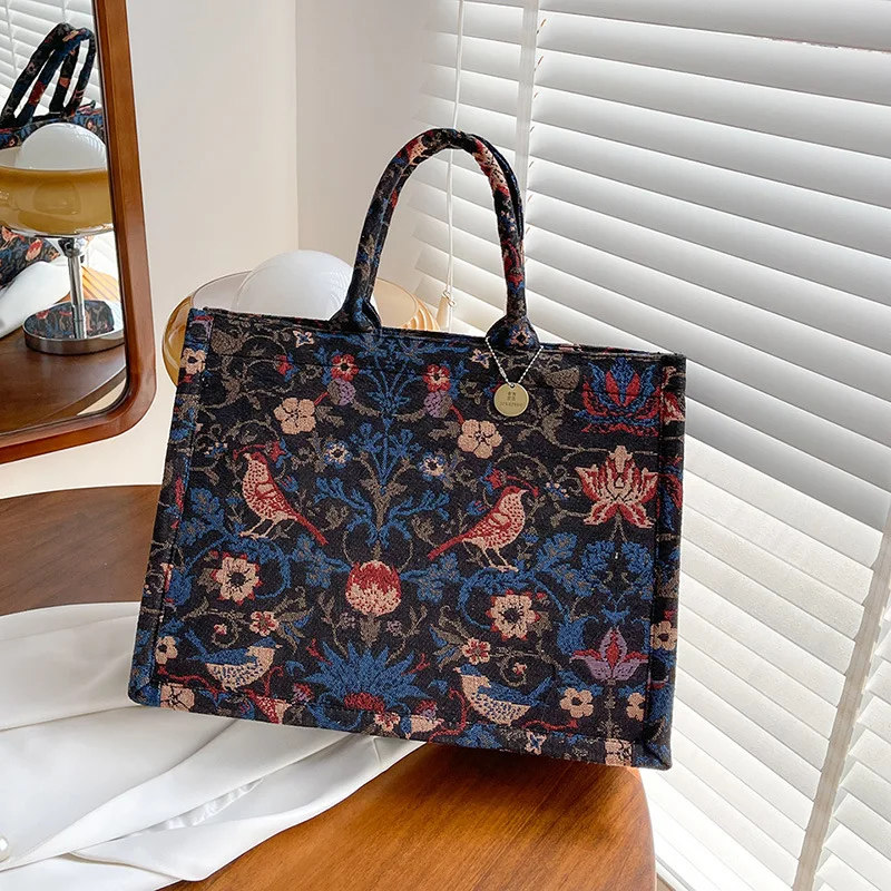 

New Large Capacity Shoulder Bags For Women Canvas Tote Bag Handbag Casual Solid Color Travel Bags Vintage Female Shopping Bag