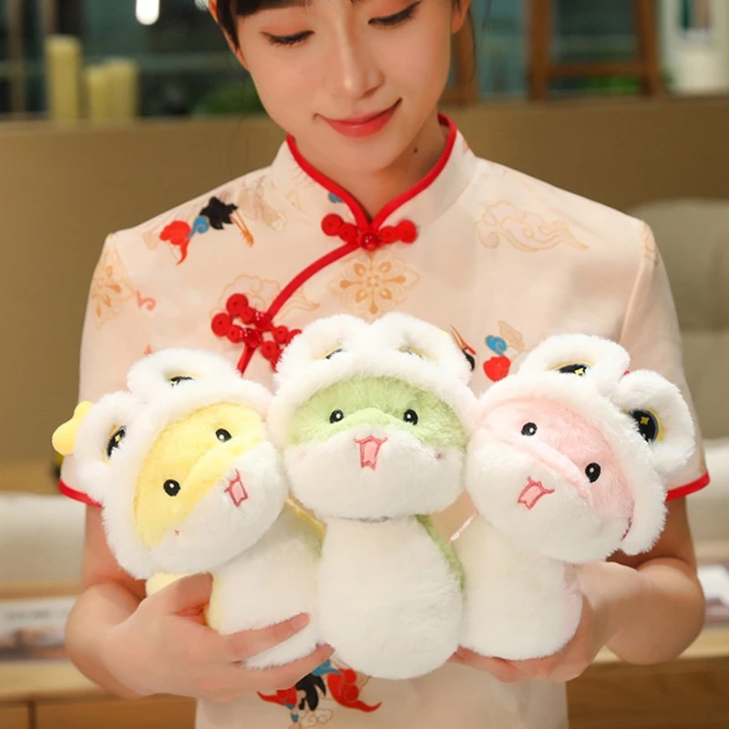 24 см плюшевая игрушка-змея комфортная кукла тряпичная кукла-змея детский подарок