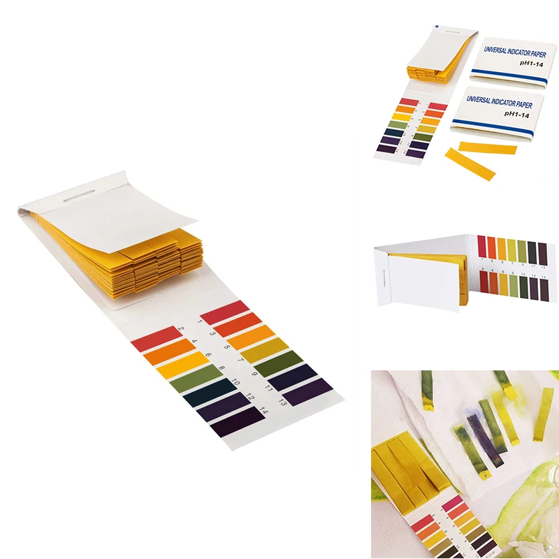 

Тест-полоски для PH, тестовая бумага, лакмусовая бумага, диапазон значений PH 1-14 с шкалой сравнения цветов