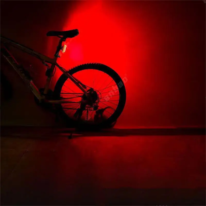 

Bicycle light USB rechargeable tail lamp colorful mountain bike lamp night riding safety taillight flashing bicycle accessories