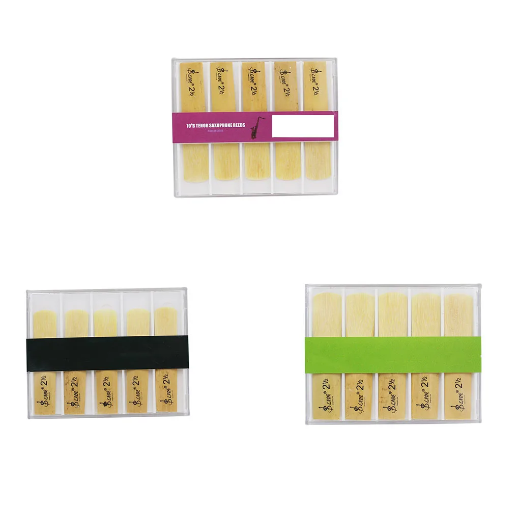 

10Pcs Reed Saxophone Strength 2 5 Sax Instrument Accessories Tenor Smooth Woodwind Parts Craftsmanship Soprano