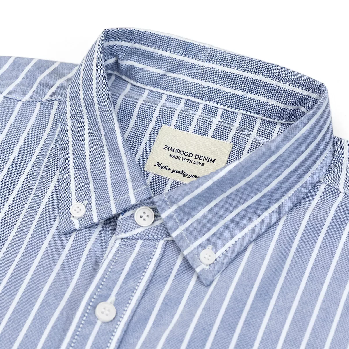 New2022 2022 Spring New Vertical Striped Oxford Shirts Men Casual 100% Cotton Loose Style Shirts Plus Size Chest Pockets Clothes