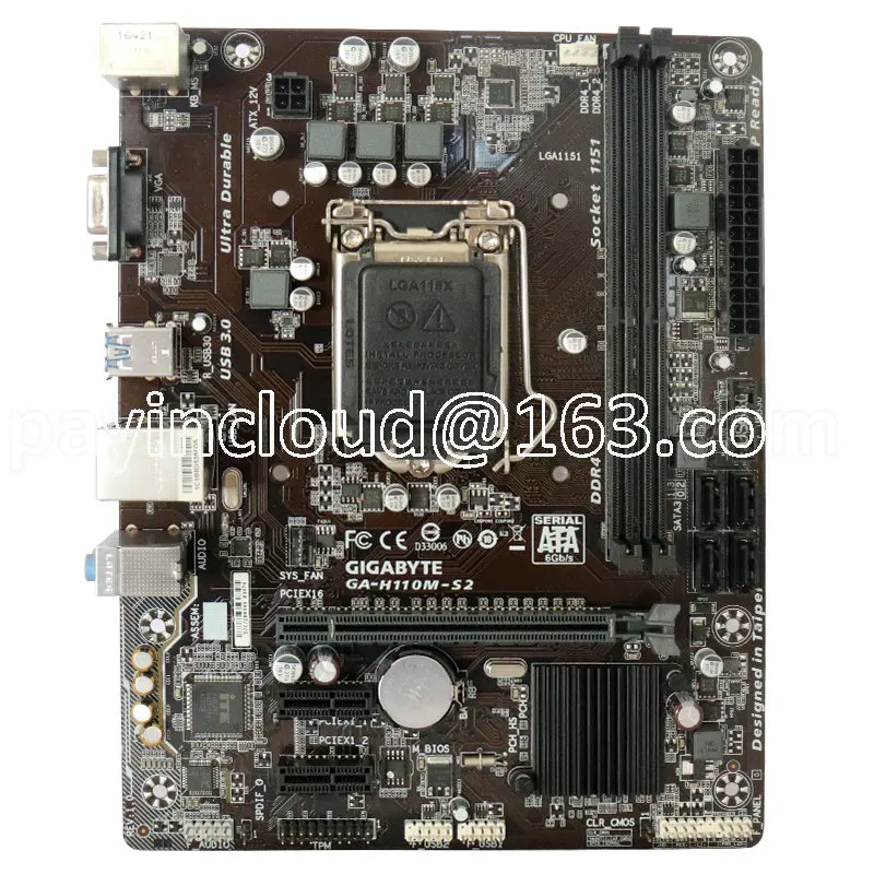 

H110M-S2 G4560 I3 6100 G3900cpu Motherboard Set