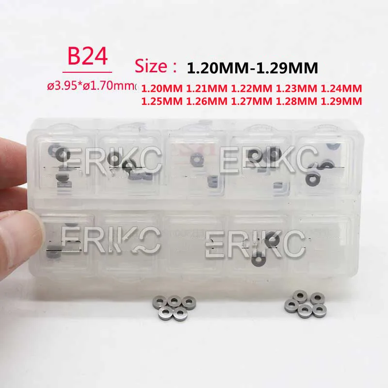 

ERIKC B24 1.20MM-1.29MM Gaskets 30PCS Common Rail Injector Calibration Shims
