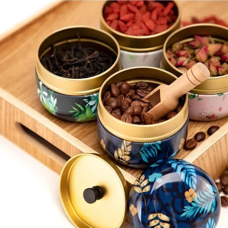 Коробка для хранения чая контейнеры банки кофейные конфеты закуски маленькие