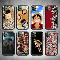 japan anime one piece luffy phone case for iphone 13 12 11 pro max mini xs max 8 7 6 6s plus x 5s se 2020 xr cover