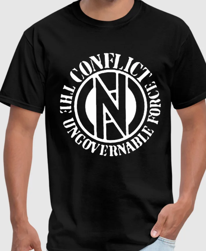 

Конфликт неправительственные силы футболка панк группа рок музыка