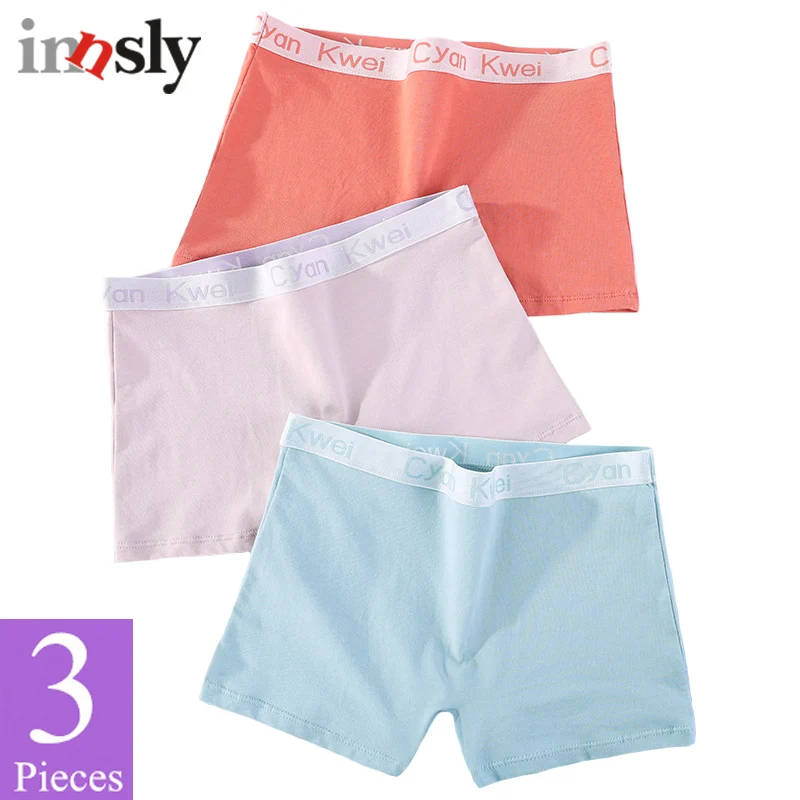 3 Pieces/Set Panties Women Boyshort Cotton Big Size Female Boxer Underwear Under Skirt Ladies Safety Short Pants