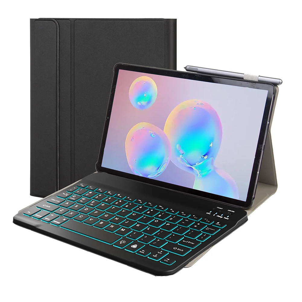 

Backlit Keyboard Tablet Case for Samsung Galaxy Tab A8 10.5" 2021 New Release Leather Capa Cover for Samsung Tab A8 X200 X205