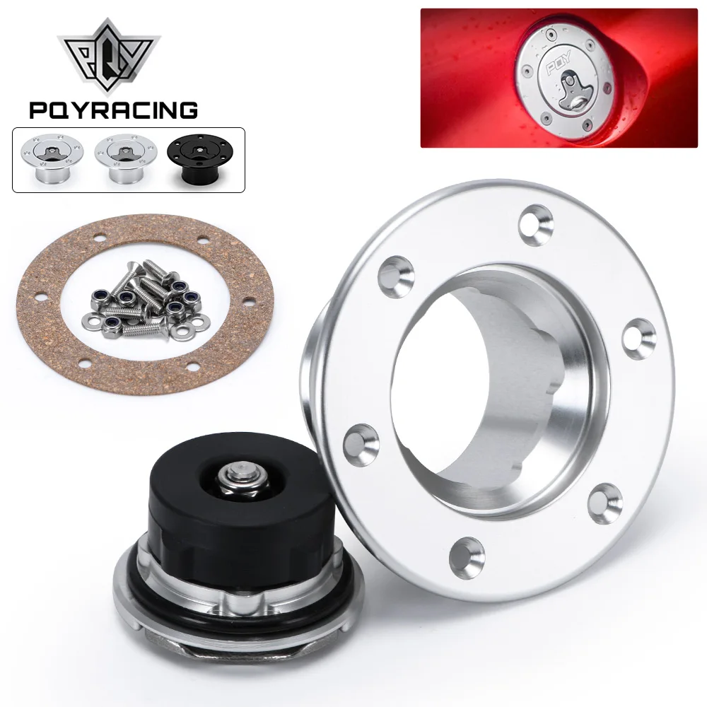 

PQY - New Aluminum Billet Fuel Cell / Fuel Surge Tank Cap Flush Mount 6 bolt Mirror Polished Opening ID 35.5mm PQY-SLYXG01