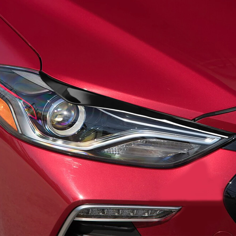 Для Hyundai Elantra накладки на брови фар автомобиля от 2016 до 2018 года с прочным дизайном