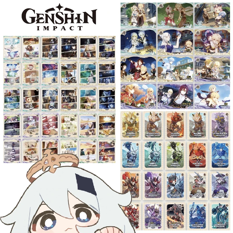 

Genshin Impact Genuine Play Kato Anime Characters Keqiang Hu Tao Sangonomiya Kokomi Shenhe Zhongli Ningguang Collection Card