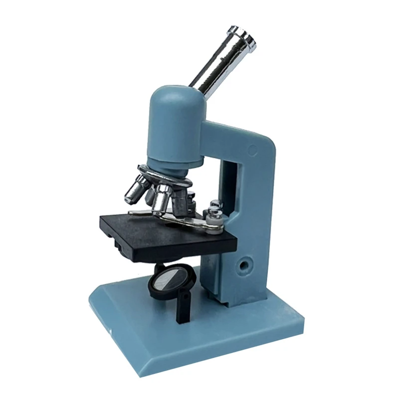 

1 Set Dollhouse Microscope Miniature Laboratory Equipment Tube Rack Laborator Toy Accessories Decoration