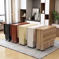 folding dining table living room extendable table modern simplicity multifunctional movable storage kitchen table home furniture