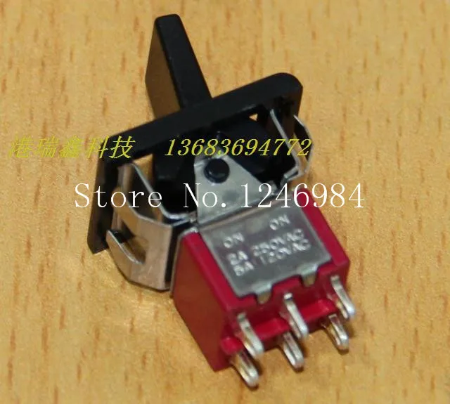 Фото [SA] R8017-P14 двойной шестифутовый две траншей черная ручка небольшой тумблер тумблер Тайвань SH T80-R--50 шт./лот №3