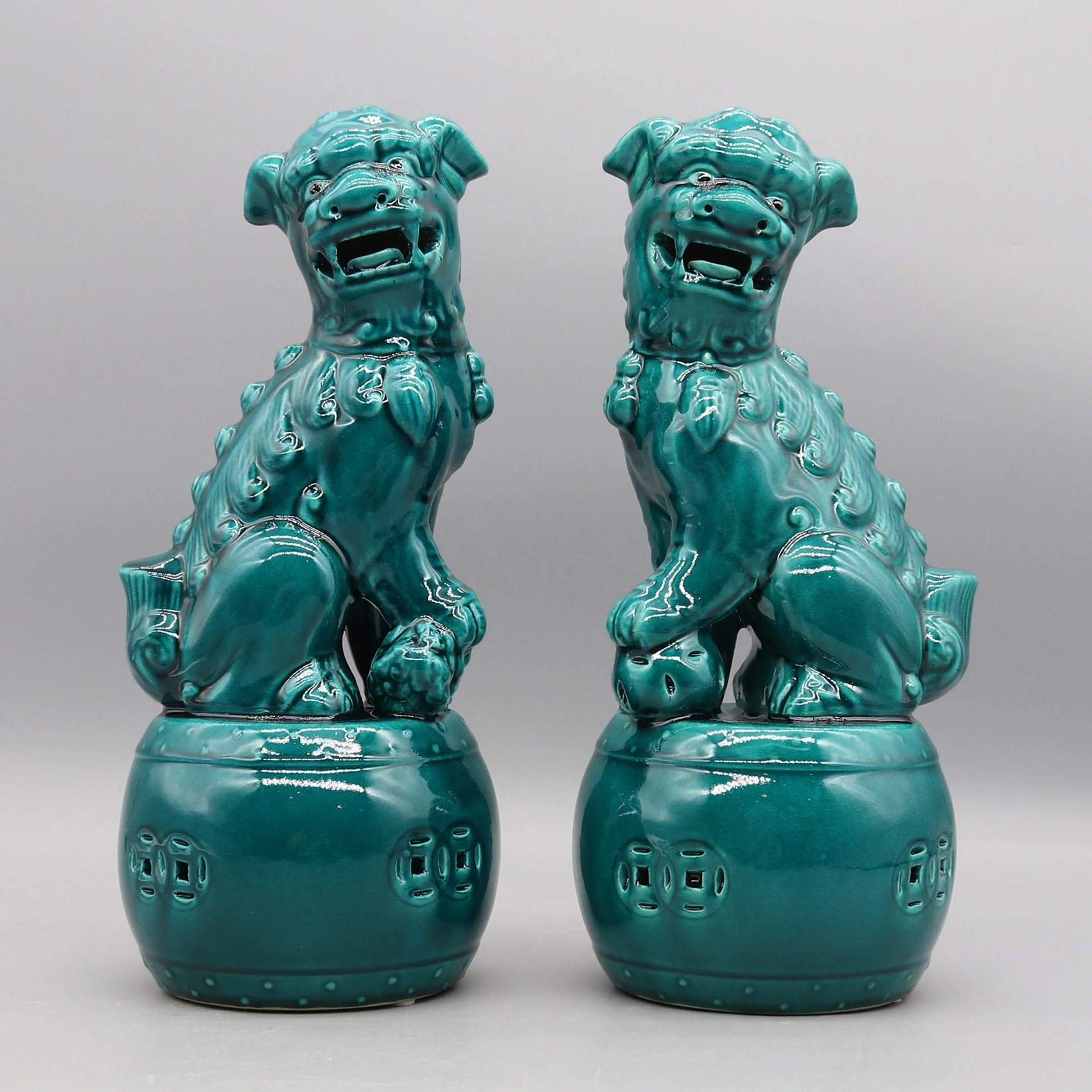 

Пара керамических собак-фу Eastern Tide