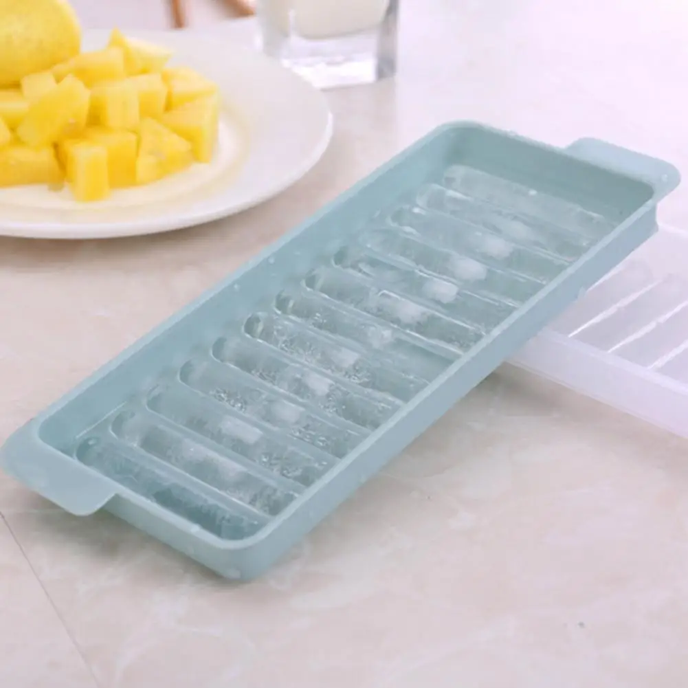 

Diy Ice Cube Tray Food Grade Ice Stick Tray Mold with Lid Easy Release Bpa Free Beverage Whiskey Cocktails Diy Thin for Kitchen