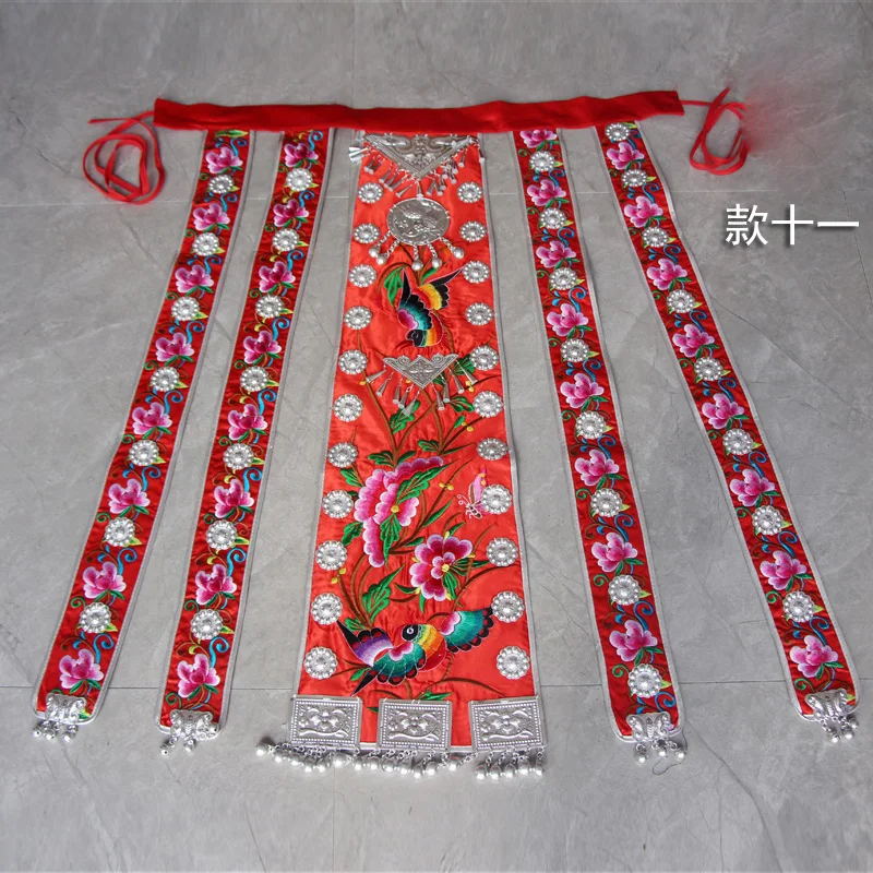 Женский длинный ремень с вышивкой в этническом стиле