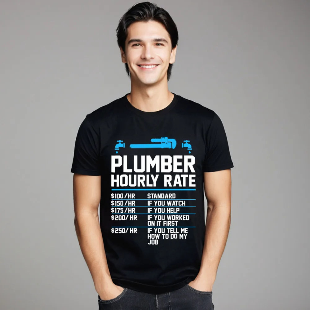 P umber Hour y Rate Топы из хлопчатобумажной ткани Футболки Идея подарка на открытом