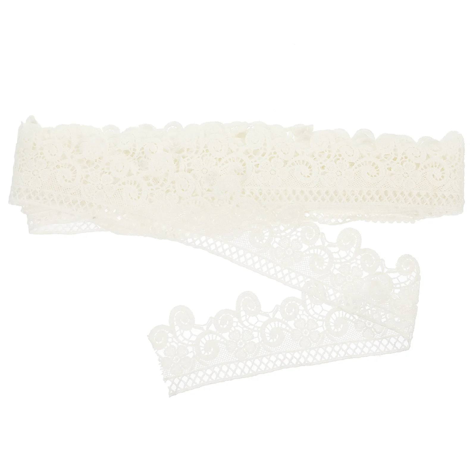

Handicrafts Decorative Trim Sewing Material Lace Fabric White Tablecloths Crown Flower DIY Bride Wedding Bouquets