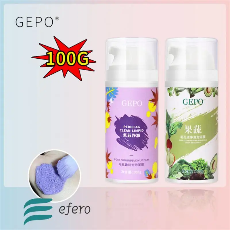 

Green Tea Cleansing Bubble Mud Mask Oil Control Moisturizing Acne Blackhead Remove Pores Purifying Cleaning Face Mask