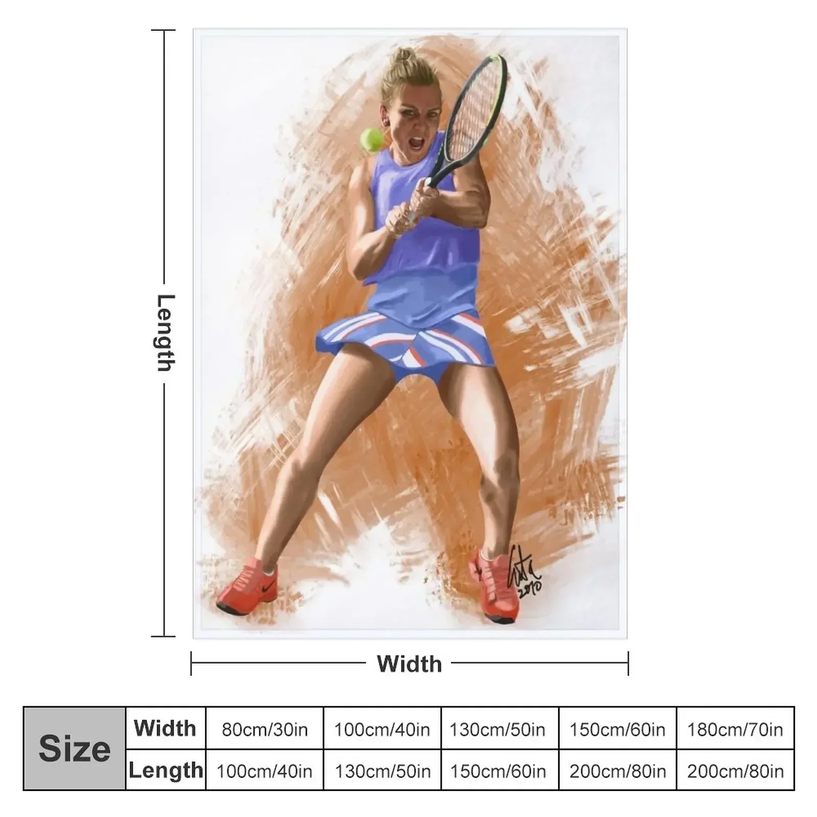 Одеяло Simona Halep 2020 плед для декоративного дивана милые одеяла