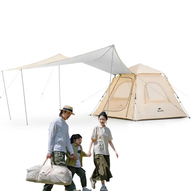 

Camping Tents 4-6 Person Automatic Setup Waterproof Family Tent Sunscreen Canopy For Outdoor Travel Hiking Backpacking