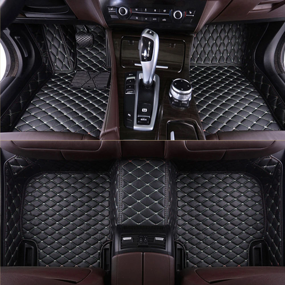 

Кожаный Автомобильный напольный коврик для BMW X1 E84 2009-2014, улучшенный водонепроницаемый разноцветный 100% совместимый интерьер