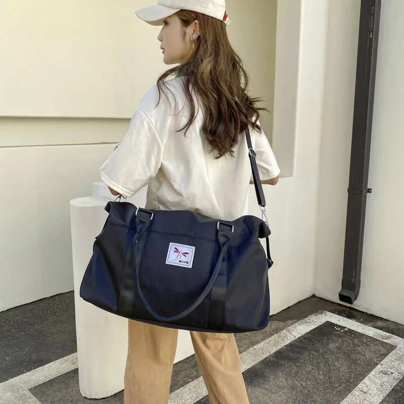 Women's Large Capacity Weekend Travel Bag Oxford Cloth Overnight Duffle Bags Female Waterproof Hand Luggage Organizer Big Bag