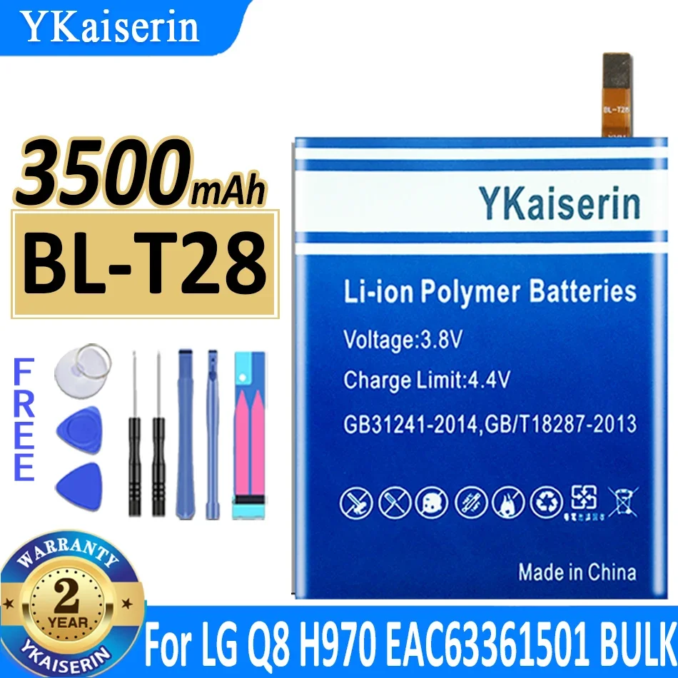 

YKaiserin Battery BL-T28 BLT28 3500mAh For LG Q8 H970 EAC63361501 BULK Battery + Tools