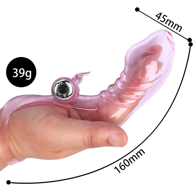Silicone Vibrator Finger Sleeve Clit G Spot Massage Stimulation Female Masturbation Adult Products Sex Toys for Women Men Erotic 4