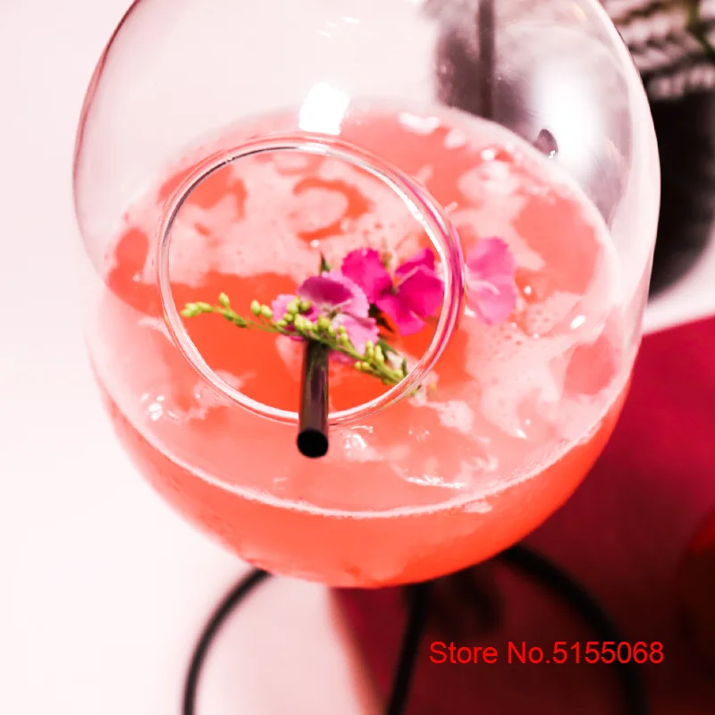 Инс креативный железный каркас копченое коктейльное стекло для бара подвесные