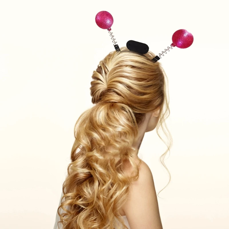 Q0KE металлическая антенна тонкая боковая повязка на голову светодиодная