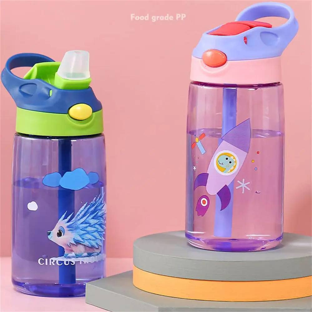 

Cartoon Leakproof Water Bottles With Straws Kids Water Sippy Cup Kids Drinking Cup Children's Cups Baby Feeding Cups