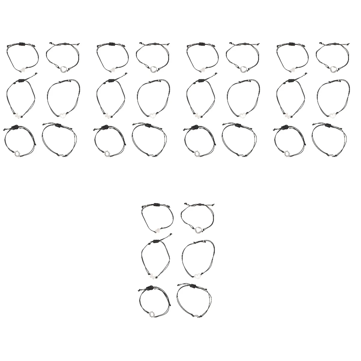 

30 Pcs Ladies Jewelry Wrist Bracelet Adjustable Bracelet Hand Chain Friendship Bracelet Women Bracelet Weave Braided Bracelet