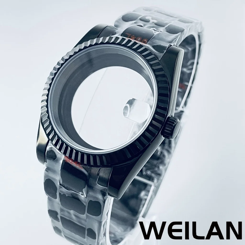 36 мм 40 подходит для NH34 NH35 NH36 NH70 NH72 ETA 2824 PT5000 черная Φ с сапфировым стеклом