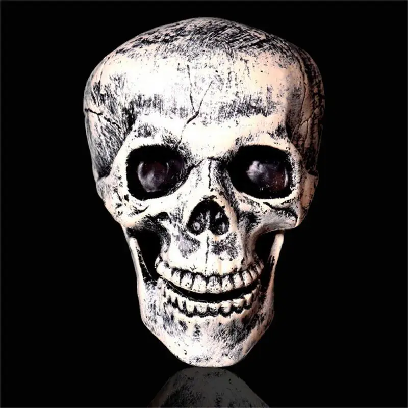 

Уникальное украшение в виде черепа на Хэллоуин, Реалистичный дизайн, ужас, дом с привидениями, реалистичное украшение, реквизит в виде черепа