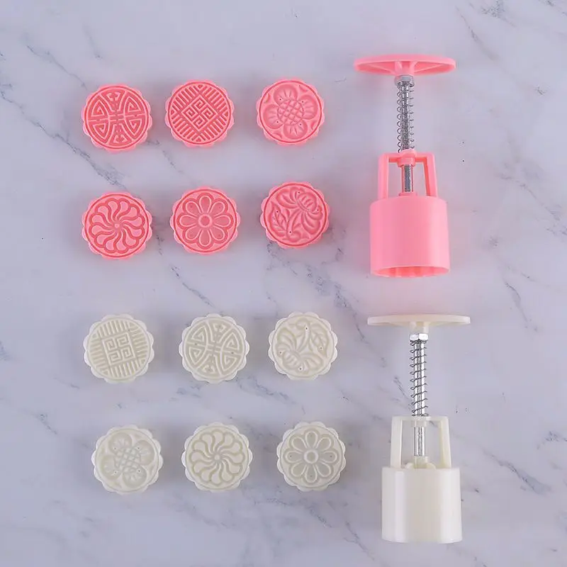 

Круглая форма в форме лунного торта с цветами, инструменты для украшения торта из мастики и Луны, резак для печенья, кондитерский инструмент...