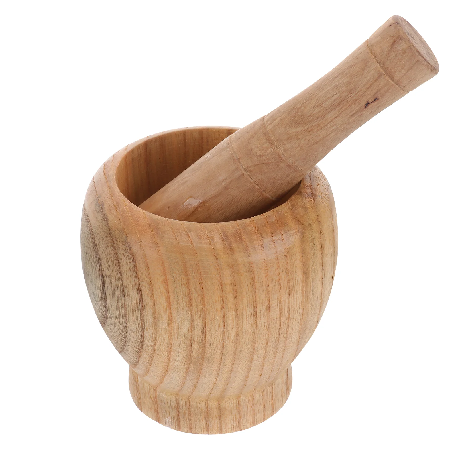 

Manual Grinder Wooden Mortar Pestle Garlic Crusher Smasher Pugging Pot Kitchen Gagets Grinding Bowl Pounder