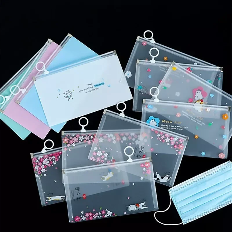 

1pcs Cartoon Mask Cover Bag Portable Facemask Holder Face Mask Storage Case Save Mask Boxes Portable Travel Organizer Gifts